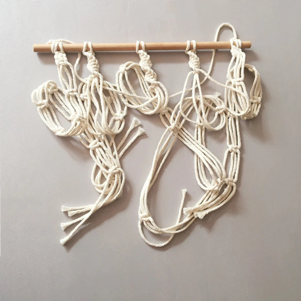 Hair Bow Holder Hanging Hair Clips Hanger Headband Storage Organizer Boho Wall Decor Bow Organizer for Baby Girls Room, Ivory Vue