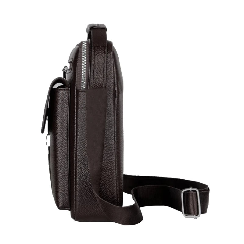 Men's Leather Crossbody Shoulder Bags Tote Fashion Business Man
