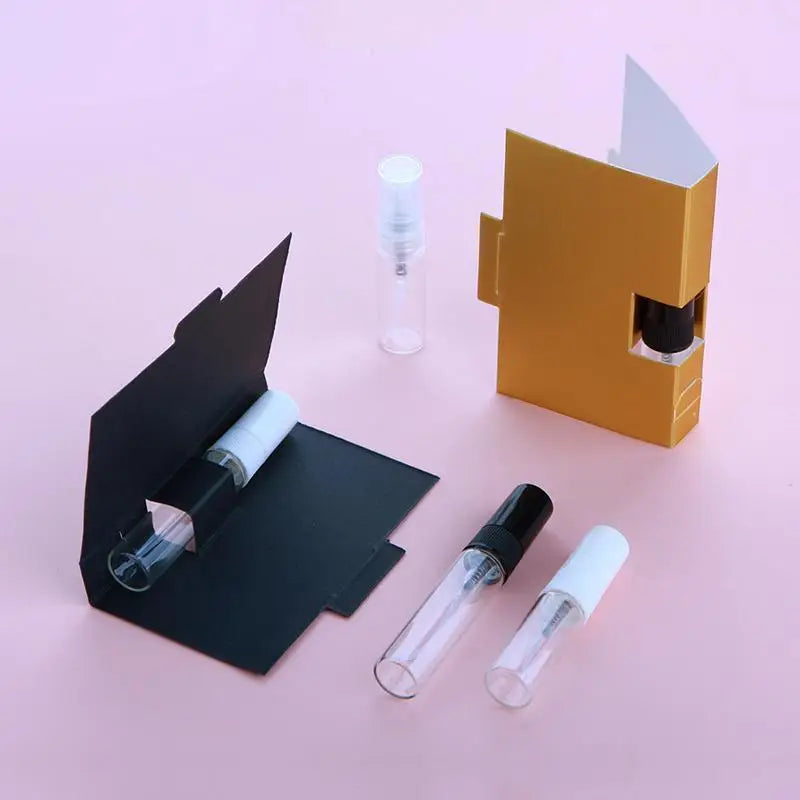 2ml 3ml 5ml Mini Glass Spray Bottle Perfume Sample Vial Refillable Atomiser Leakproof for Travel Convenience Vue