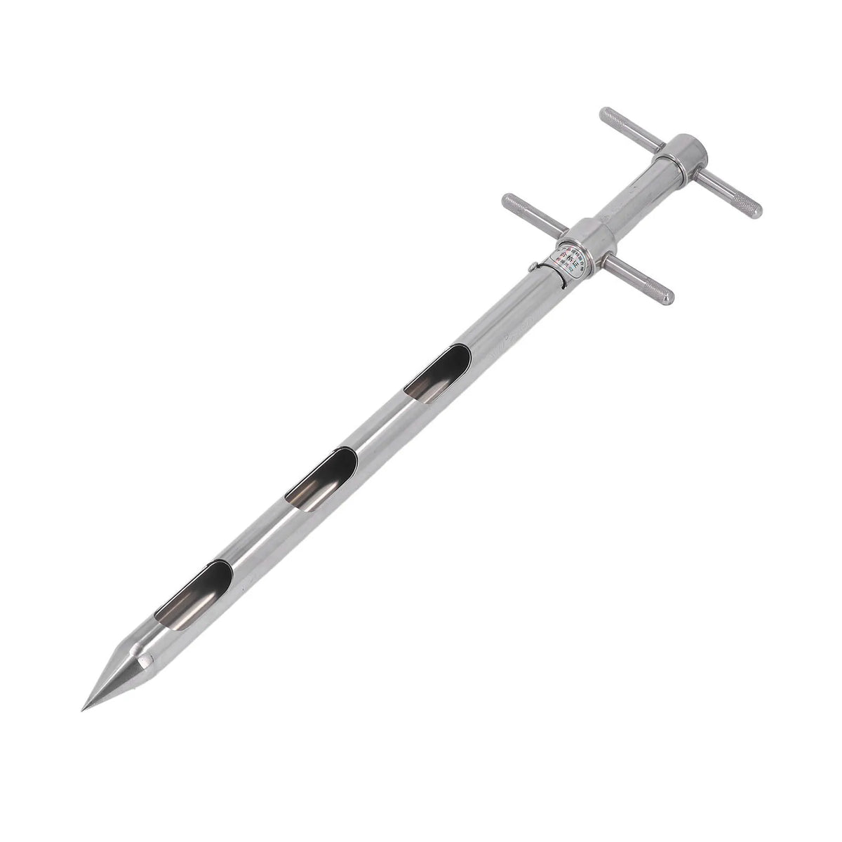 Soil Sampler Probe Soil Probe 0.54m 304 Stainless Steel Rotation Handle Pointed Design Soil Sampler Probe with Scale Vue