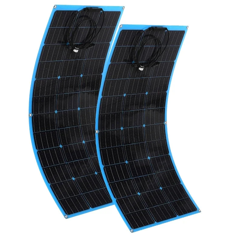 110W 220W Flexible Solar Panel 18V Charger – RV Car Marine Flexible Solar Panel Vue 220W(2pcs)