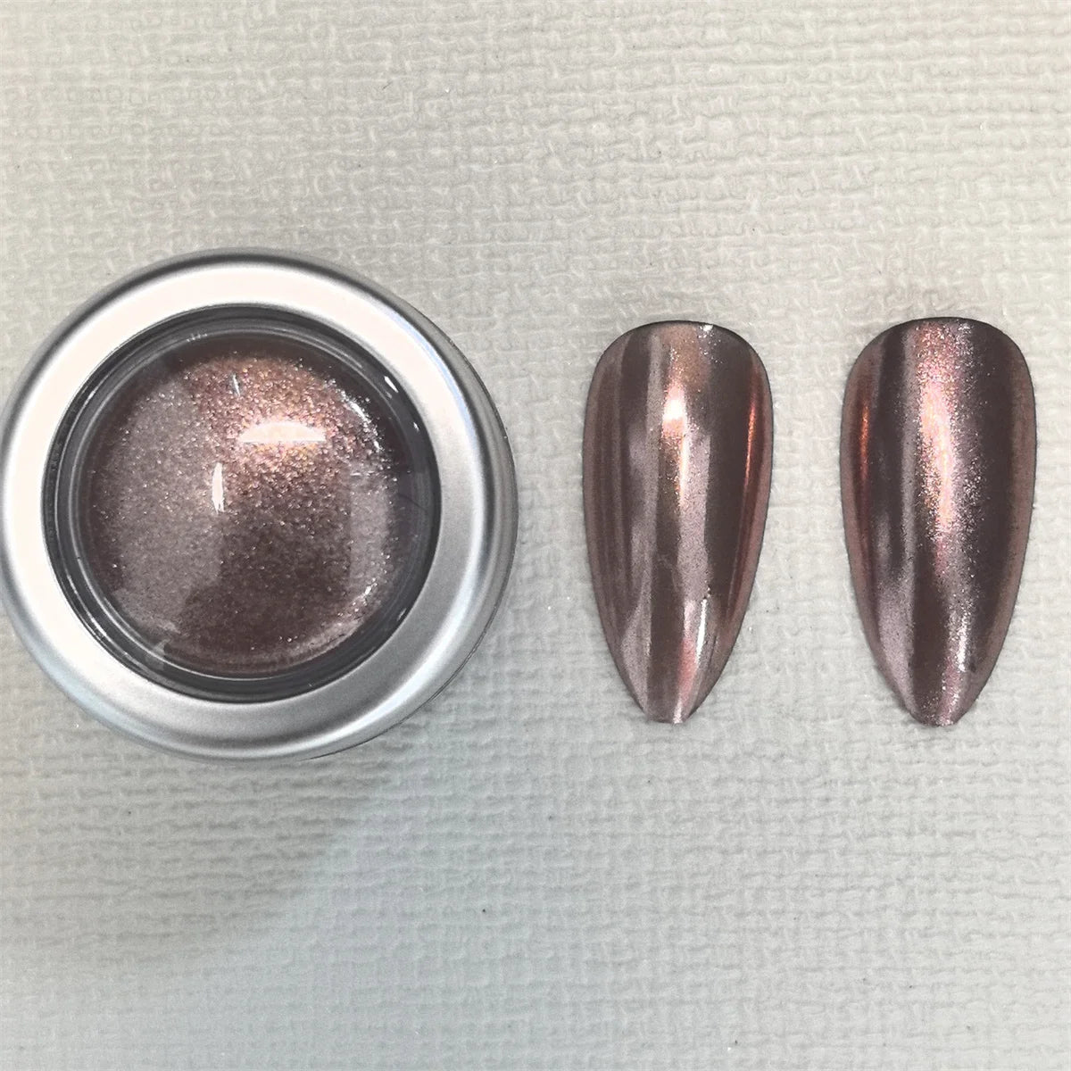 4pcs Magic Mirror Nail Sparkling Powder Gold Silver Pigments Trendy Dust Cleaning Nail Art Creation Accessories Tools Winter Vue