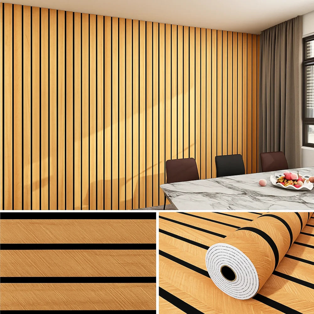 Waterproof Wall Stickers Moisture-proof 3/5/10m Length Self-adhesive Wallpaper 40cm Width Thick Foam Vue