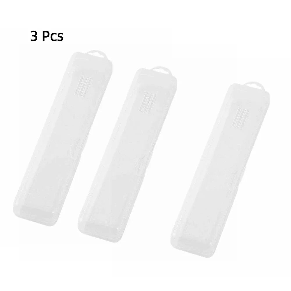 3 pcs Dustproof Lid Makeup Brush Organizer Reusable Portable Cosmetics Storage Box With Exhaust Vent Clear Storage Case Vue