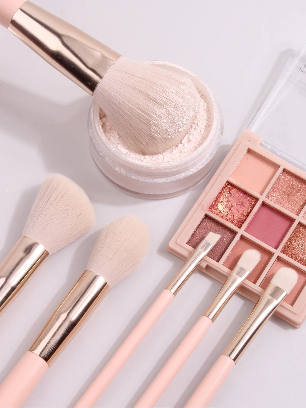 11pcs High-End Professional Makeup Brushes Set with Bucket Blush Powder Eyeshadow Eyebrow Foundation Beauty Makeup Tool Brochas Vue
