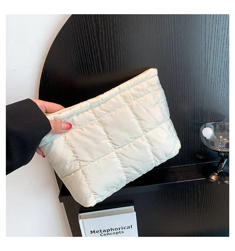 Large Capacity Travel Makeup Bag Fashion Portable Multifunctional Cosmetic Bag Waterproof Toiletry Storage Organizer Bag Vue