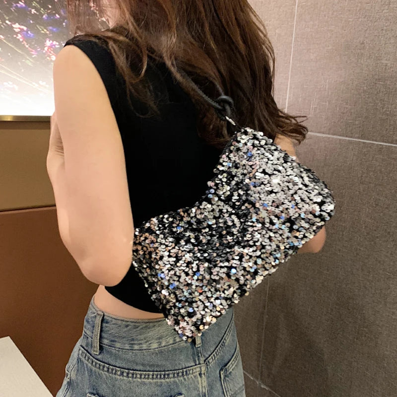 Popular Trendy Women's Korean-style Handbag Sequins Versatile