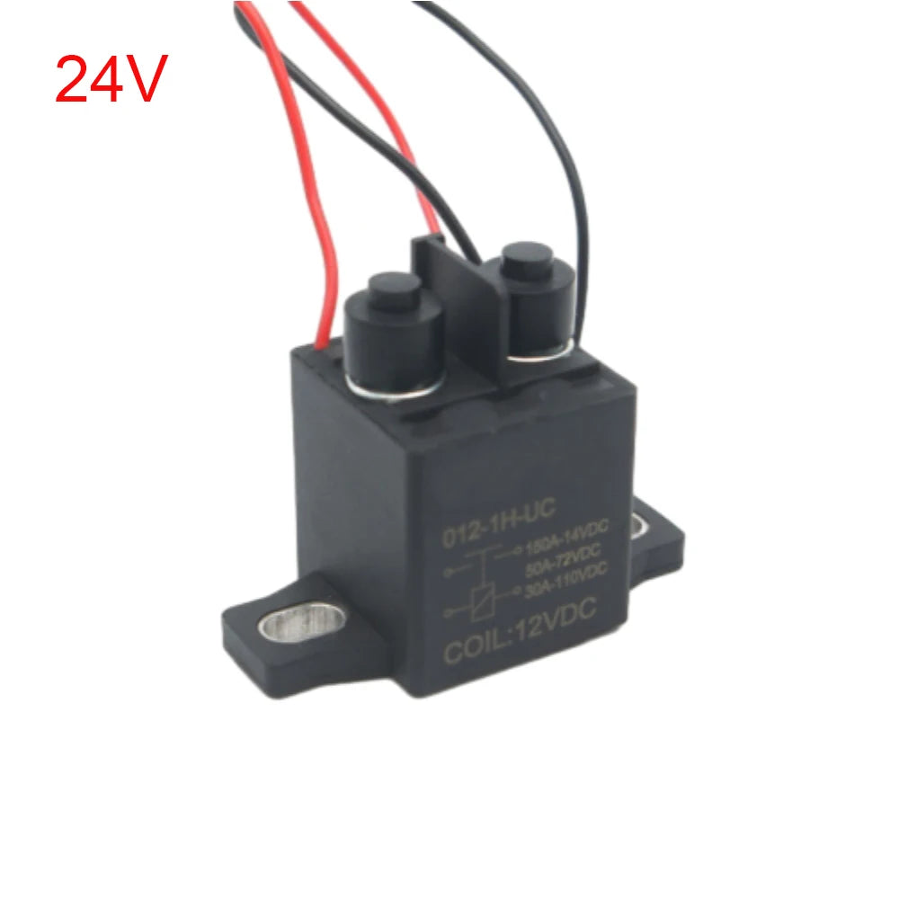 Automotive DC High Voltage Electromagnetic Relay DC12V/DC24V/DC36V/DC48V/DC60V/DC72V Motor Load 150A Contactor DC Relay Module Vue DC24V