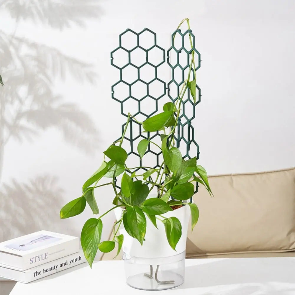 Honeycomb Design Plant Support Rustproof Plastic Windproof Trellis