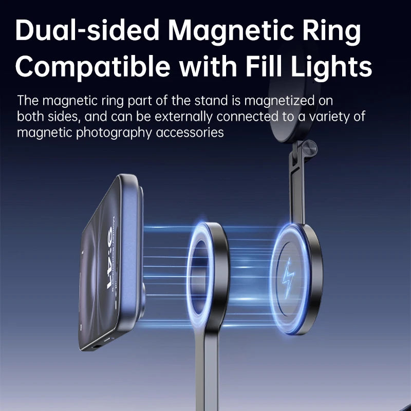 T18 Magnetic Phone Tripod Wireless Phone Grip Selfie Stick Desktop Tripod Vue