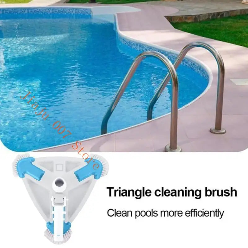 Triangular Pool Vacuum Head | Dense Soft Bristles Pool Vacuum Head Vue