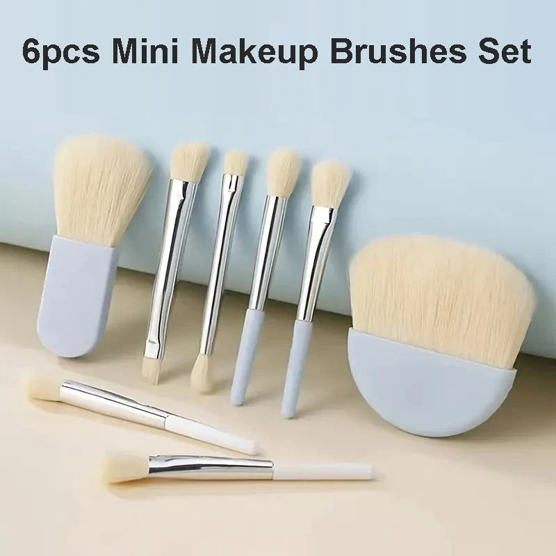 6Pcs Mini Travel Makeup Brushes Set Soft Hair Concealer Brush Beauty Foundation Eye Shadow Brushes Cosmetic Brush Tools With Box Vue