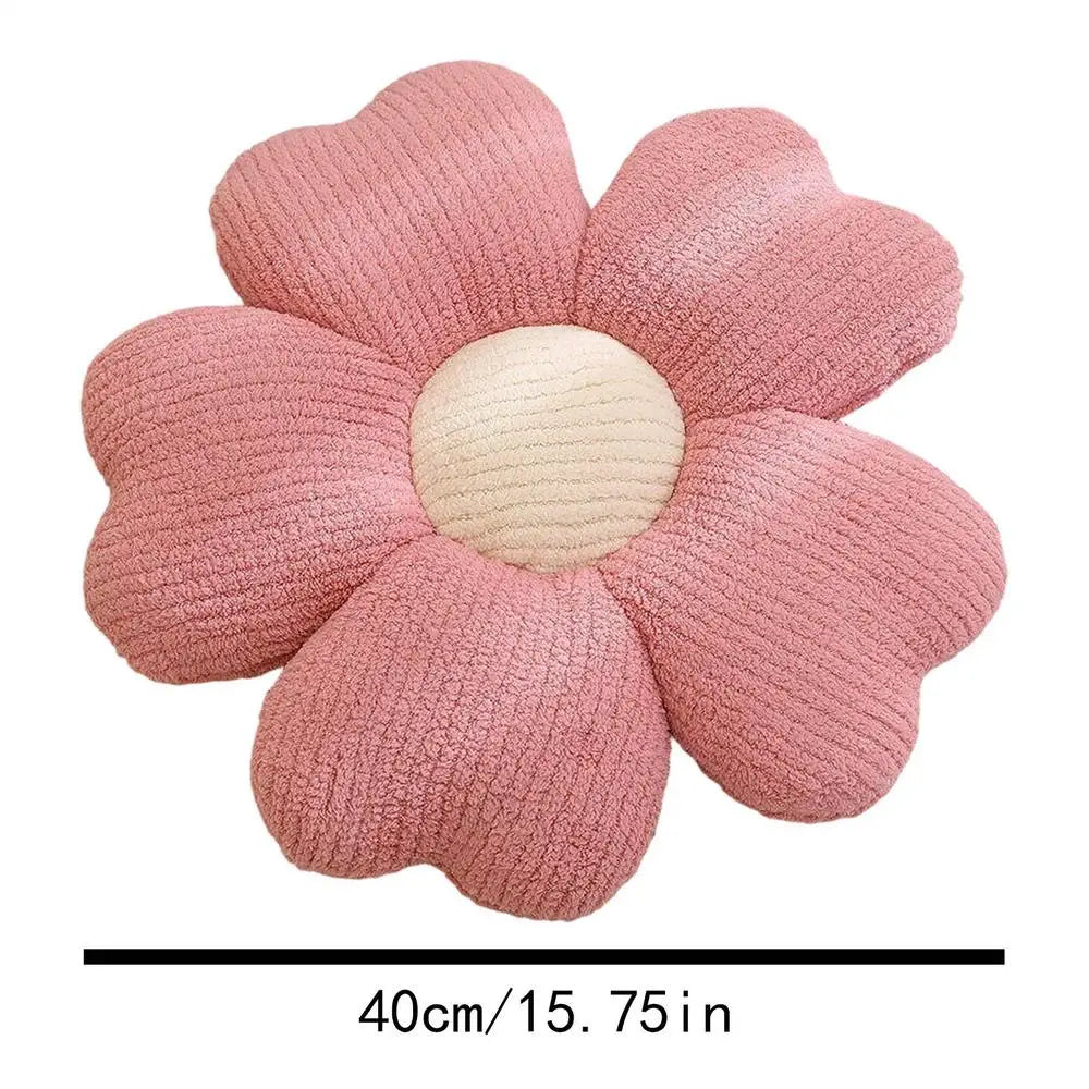 Flower Petal Pillow Soft Romantic Cuddly Stuffed Cushion Petal Shape Plush Pillow for Couch Living Room Bed Bedroom Patio Vue Pink