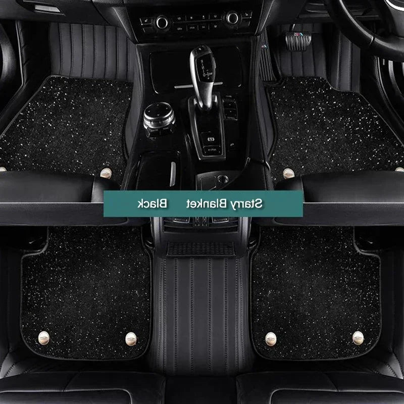 5D Custom PU Leather Floor Mats for Suzuki Swift | All-Weather Custom Car Floor Mats Vue 2014-2021 C-black