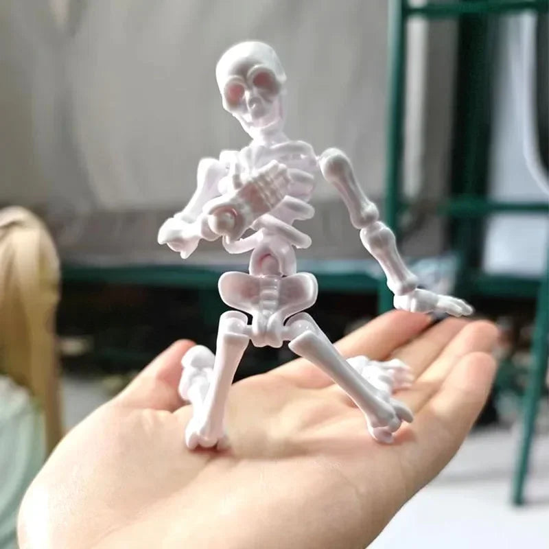 3D Printed Articulated Skeleton Fidget Toy | Poseable Figurine Articulated Figurine Vue