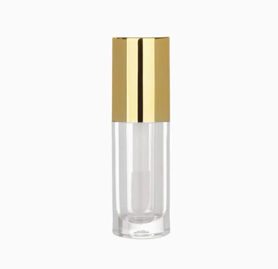 Wholesale Lip Gloss Tube Packaging 6ml With Wand Liquid Lipstick Containers Empty Custom Name Pink Lipgloss Bottle 50pcs Vue Gold