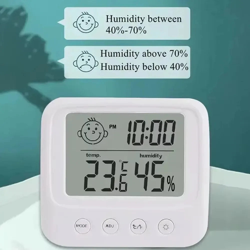 1pc New LCD Digital Temperature Humidity Meter Backlight Home Indoor Electronic Hygrometer Thermometer Weather Station Vue