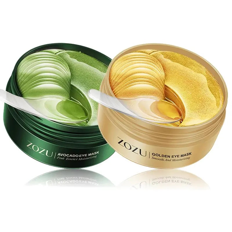 120 Pieces of Avocado Gold Collagen Eye Mask, Anti-Dark Circles, Anti-Eye Bags, Moisturizing and Firming Eye Patches, Skin Care Products Vue Mixed