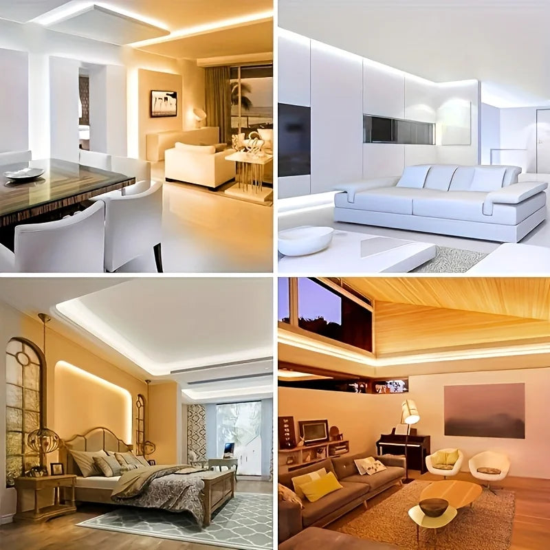 LED Lights Strip 2835 With Touch Dimmer Flexible Diode Tape 5V USB Powered For DIY Backlight Mirror Stair Cabinet Room Decor Vue