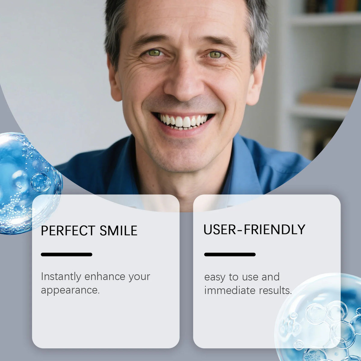 Denture Decoration Set - Daily Decoration for Oral Cavity & Teeth, Comfortable Fit for Dentures, Reveals Natural Smile Vue