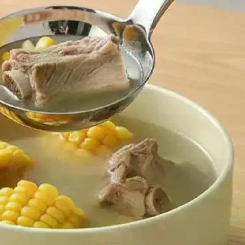 201 Stainless Steel Deepen Tablespoons Soup Ladle Short Handle Large Ramen Bouillon Spoon Kitchen Tableware Cooking Utensils Vue