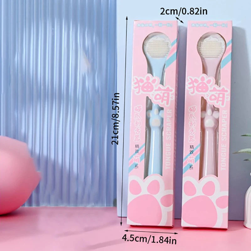 Cat Paw Tongue Coating Tongue Brush Cleaning The Surface Of Tongue Oral Cleaning Brushes Cleaner Fresh Breath Health Vue