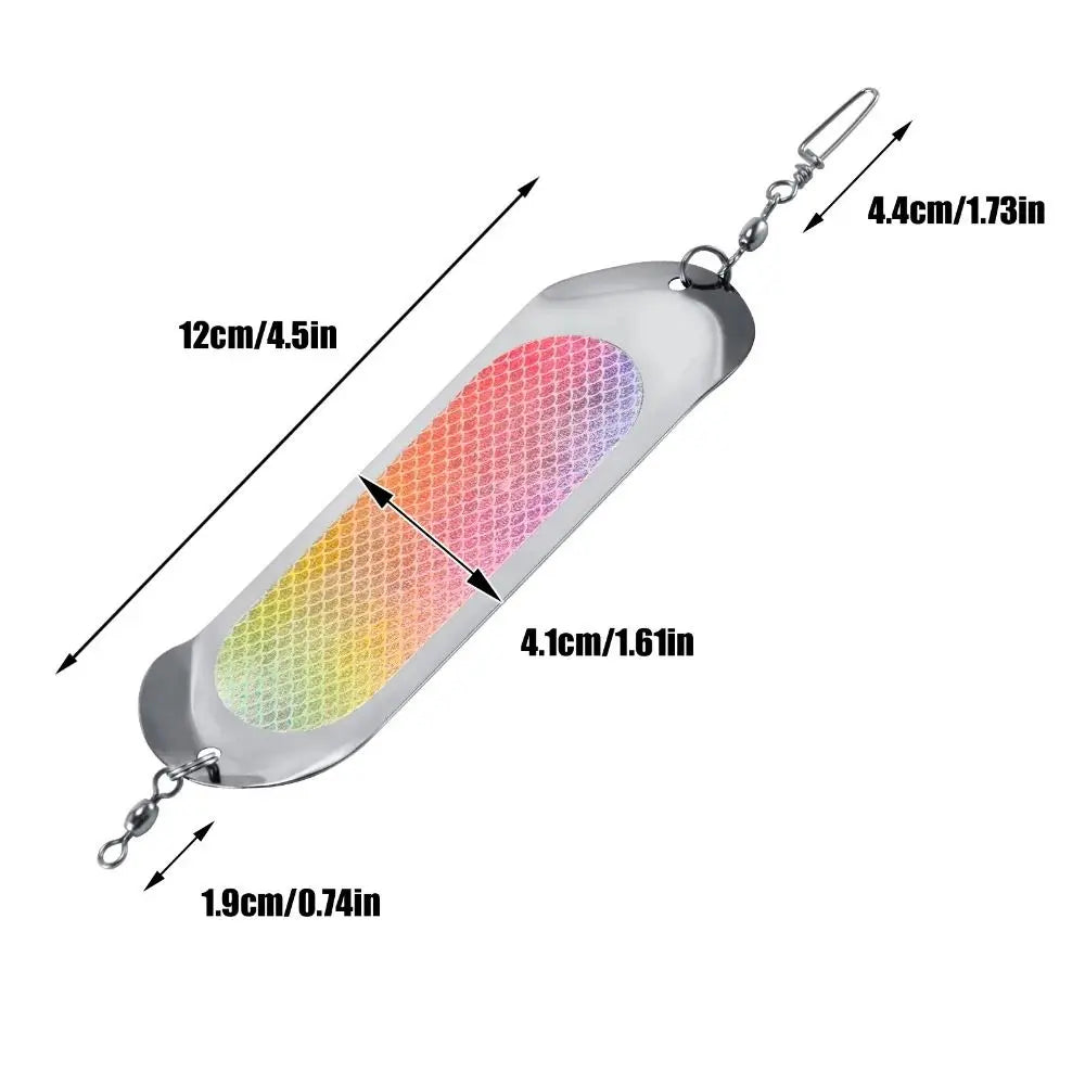 1 Pc Flasher Fly Trolling Lure Enhanced Visibility Reflective Diving Flash Board High-quality Terminal Tackle Flasher Spoon Vue
