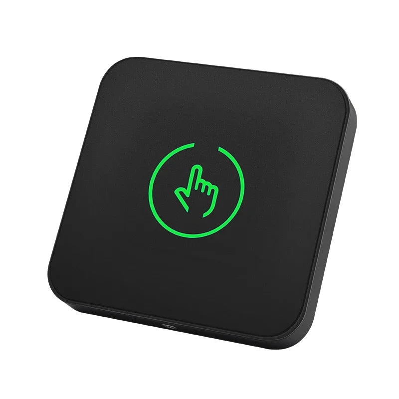 Backlight Push Touch Exit Button Infrared Contactless Door Release Switch for Access Control System With LED Indicator Vue
