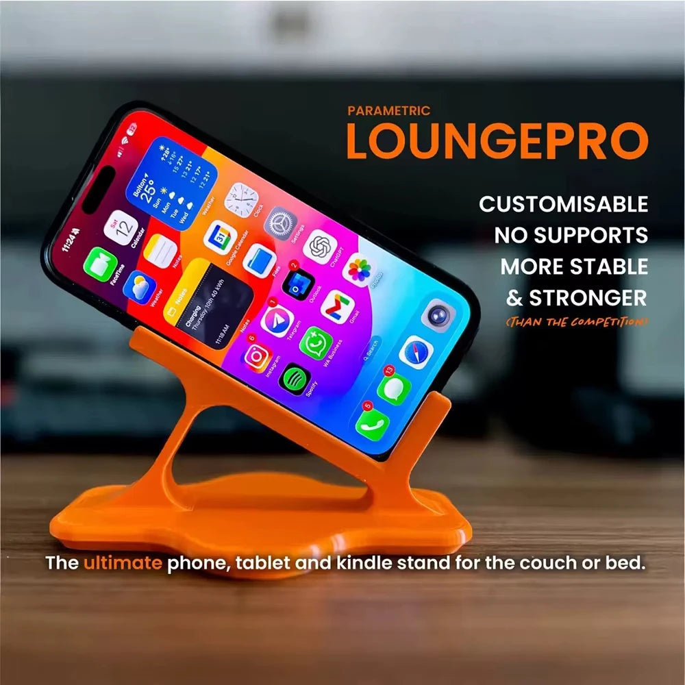 Bed Lazy Phone Stand, Hand-free Phone Bracket, Ergonomic Design, Portable Phone Support for Lying Down & Home Entertainment Vue