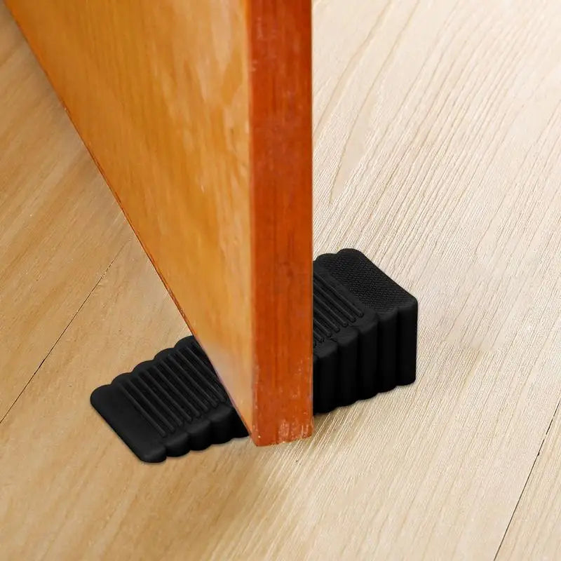 Soft PVC Door Stopper Wedge – Shock-Absorbing Door Block Door Stopper Wedge Vue