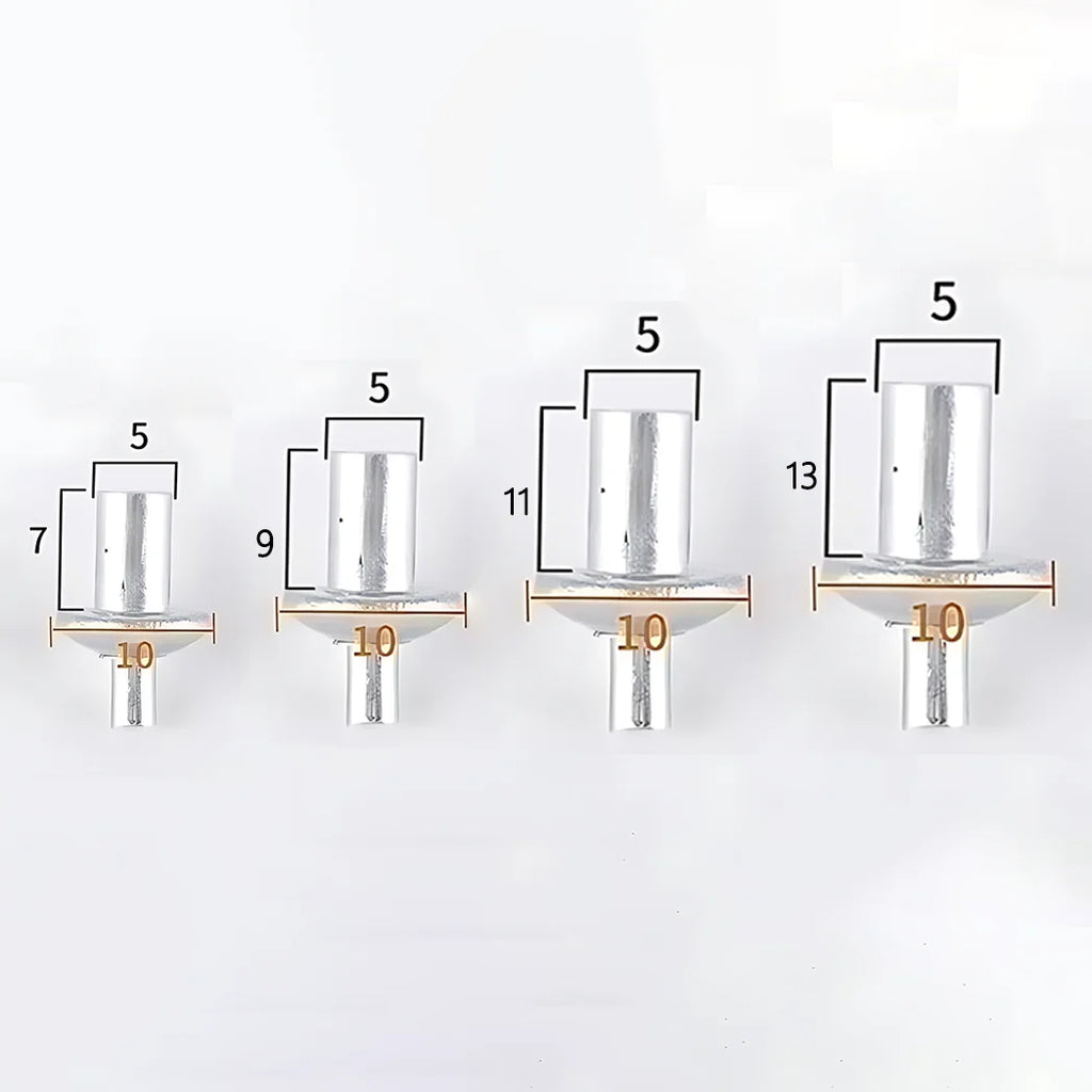 10-100PCS Aluminum Hammer Drive Rivets with Flat Round Head for Fast Metal to Plastic Fastening and Sheet Material Bonding Vue
