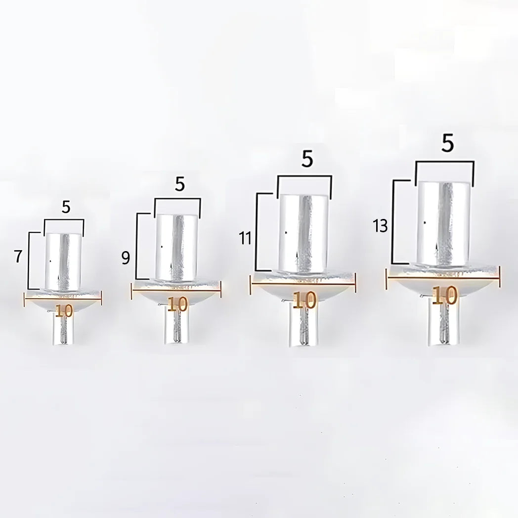 10-100PCS Aluminum Hammer Drive Rivets with Flat Round Head for Fast Metal to Plastic Fastening and Sheet Material Bonding Vue