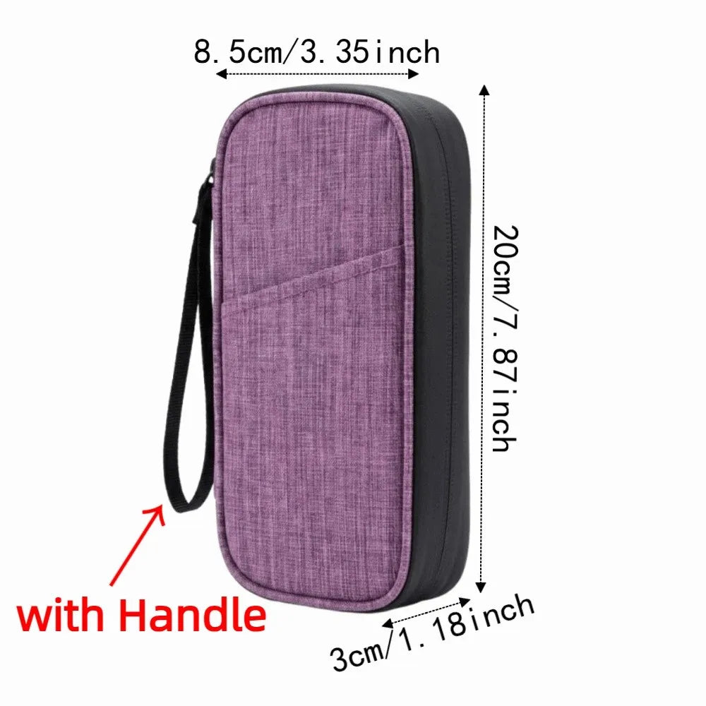 Shockproof Insulin Cooling Bag Waterproof Portable Medicine Travel Cooler Wear-resistant Solid Color Drug Freezer Bag Travel Use Vue