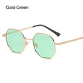 Vintage UV Protection Shades Polygon Sun Glasses Sunglasses Men Women