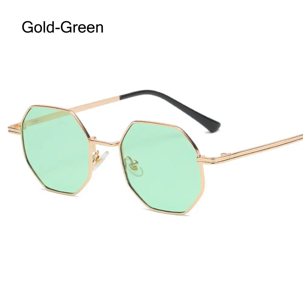 Vintage UV Protection Shades Polygon Sun Glasses Sunglasses Men Women