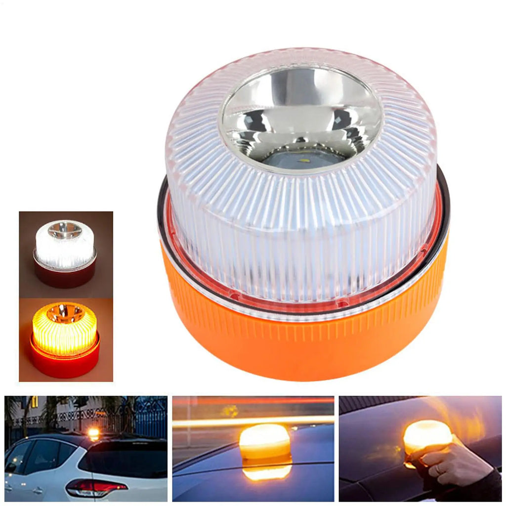 LED Strobe Lights for Trucks Magnetic LED Auto Auxiliary Parts with Battery Car Warning Light for Trailer Tow Service Work Vue