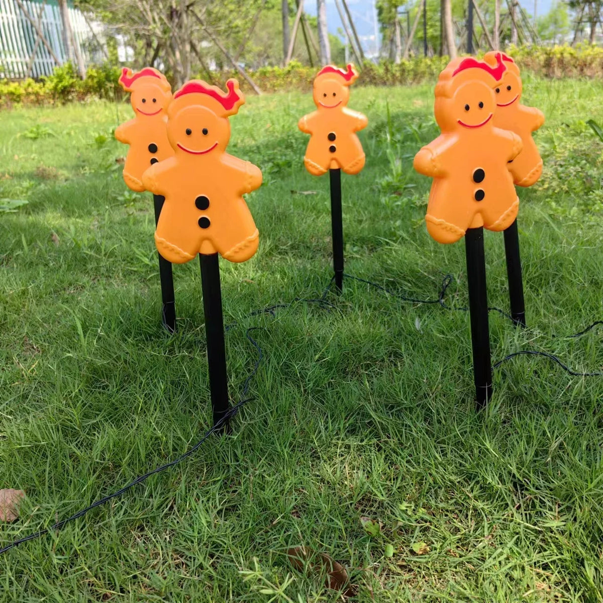 Christmas Solar Lawn Lights Outdoor Lights Waterproof Battery Garden Lawn Lights Home Decorations LED Holiday Lights Jardin 614 Vue