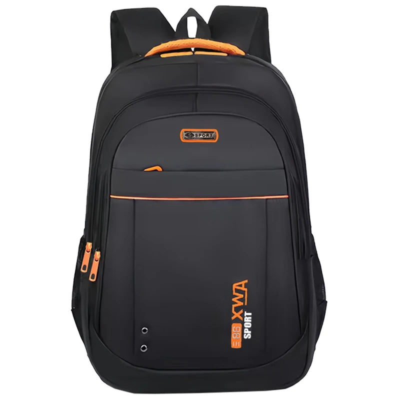 Reliable Multi-pocket Daypack Durable Nylon Backpack Reflective Strip