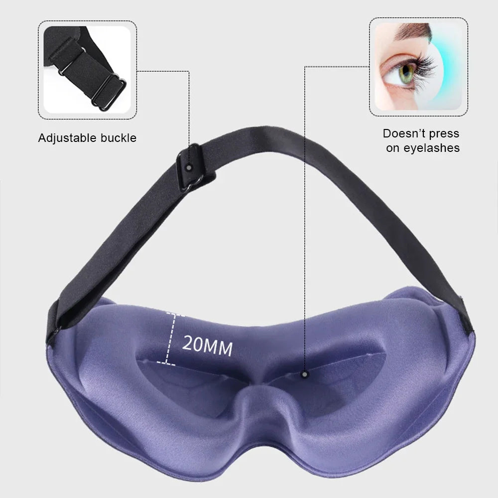 3D Sleeping Mask Block Out Light Soft Padded Sleep Eyes Slaapmasker Vue