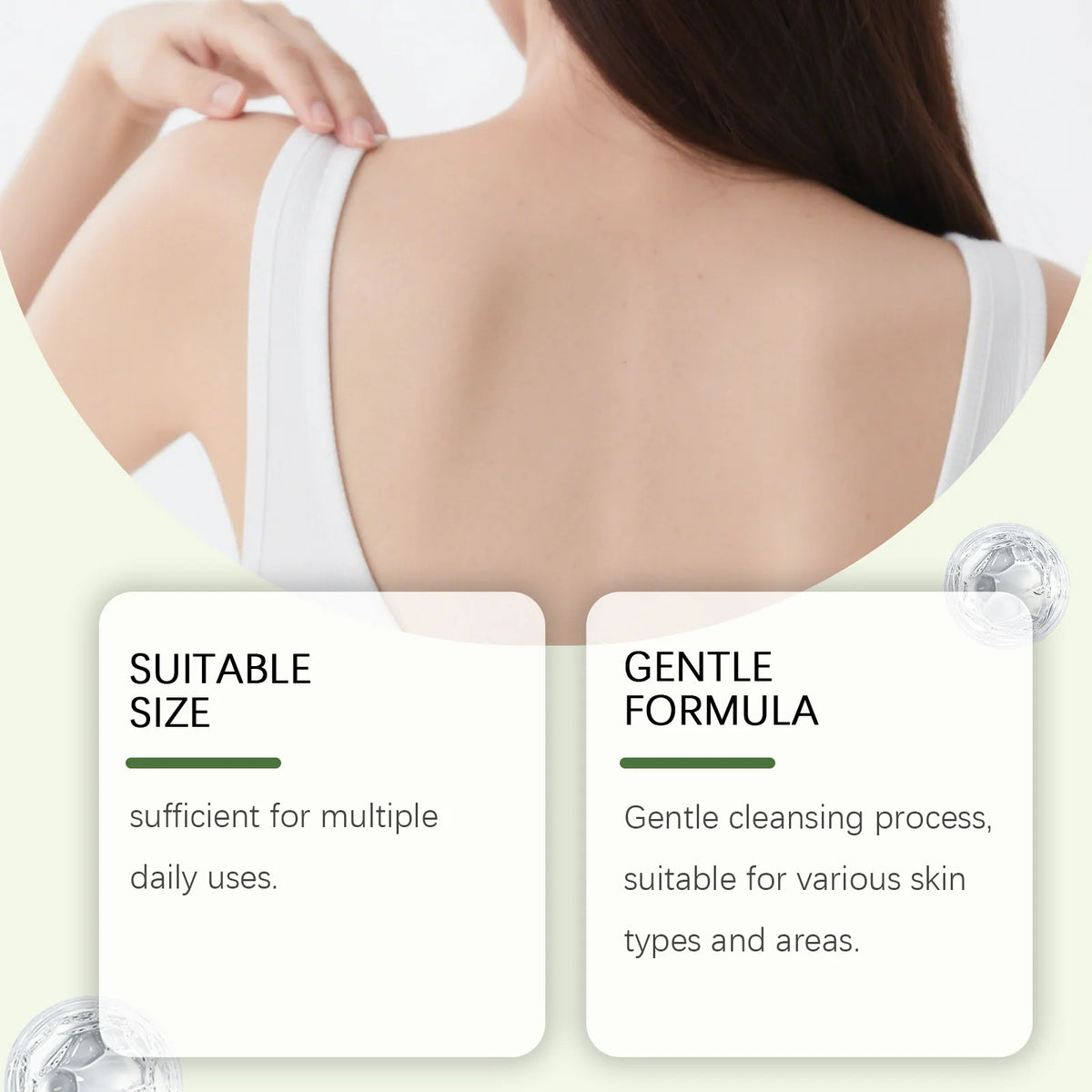 Gentle Moisturizing Body Soap - Mild Cleansing Bar for Long-Lasting Daily Hydration, Soothing Non-Tightening Skin Care Vue
