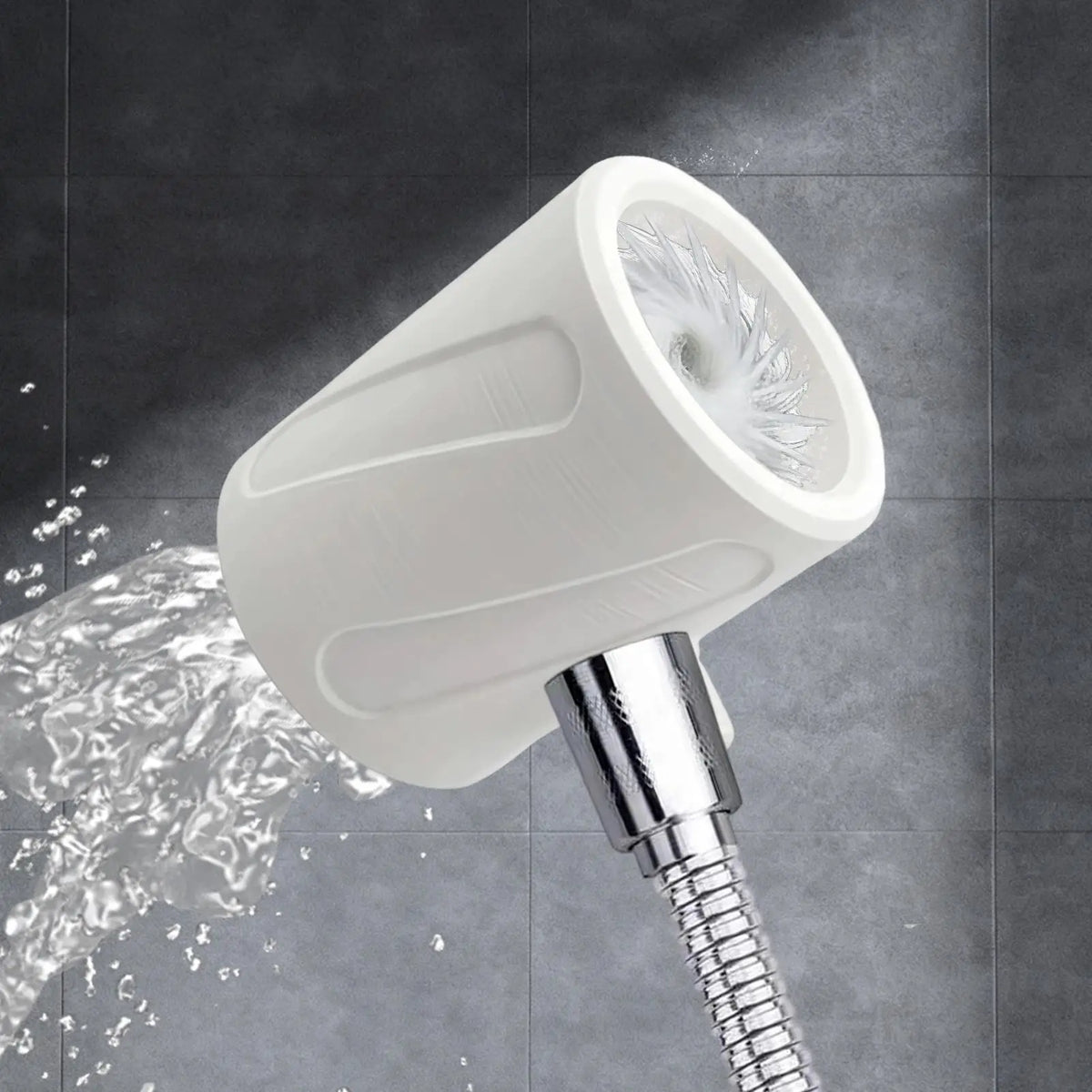 6x8cm High Pressure Handheld Shower Head For Men Coarse Hole Water Outlet Simple Installation Bathroom Showerhead For Home Dorm Vue