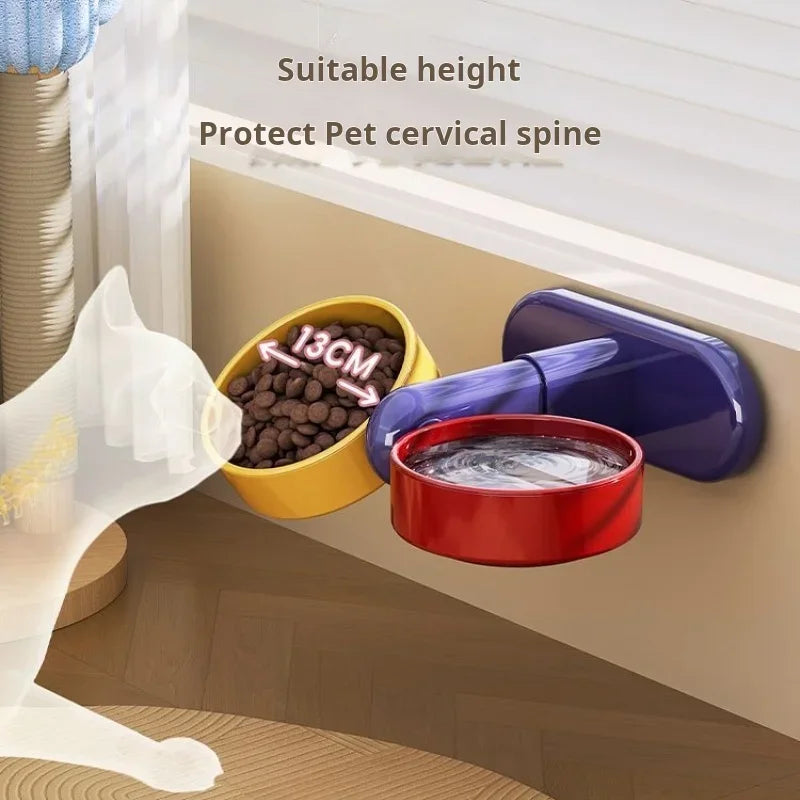 Pet Adjustable Height Feeder Elevated Dog Bowls Tableware Feeding And Water For Small Breeds Cats Feeding Watering Supplies Vue