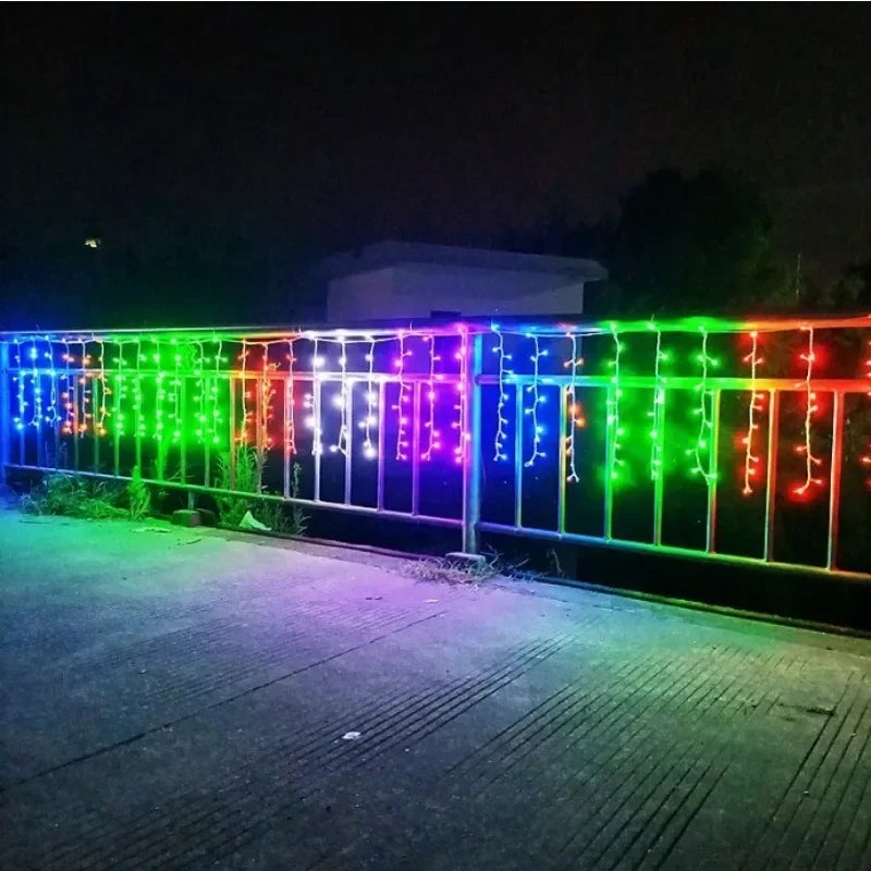 3.5/7M Waterproof Solar Lights Outdoor Indoor Use Garden Patio Wedding Christmas Decor Multi Color LED String Lights Vue