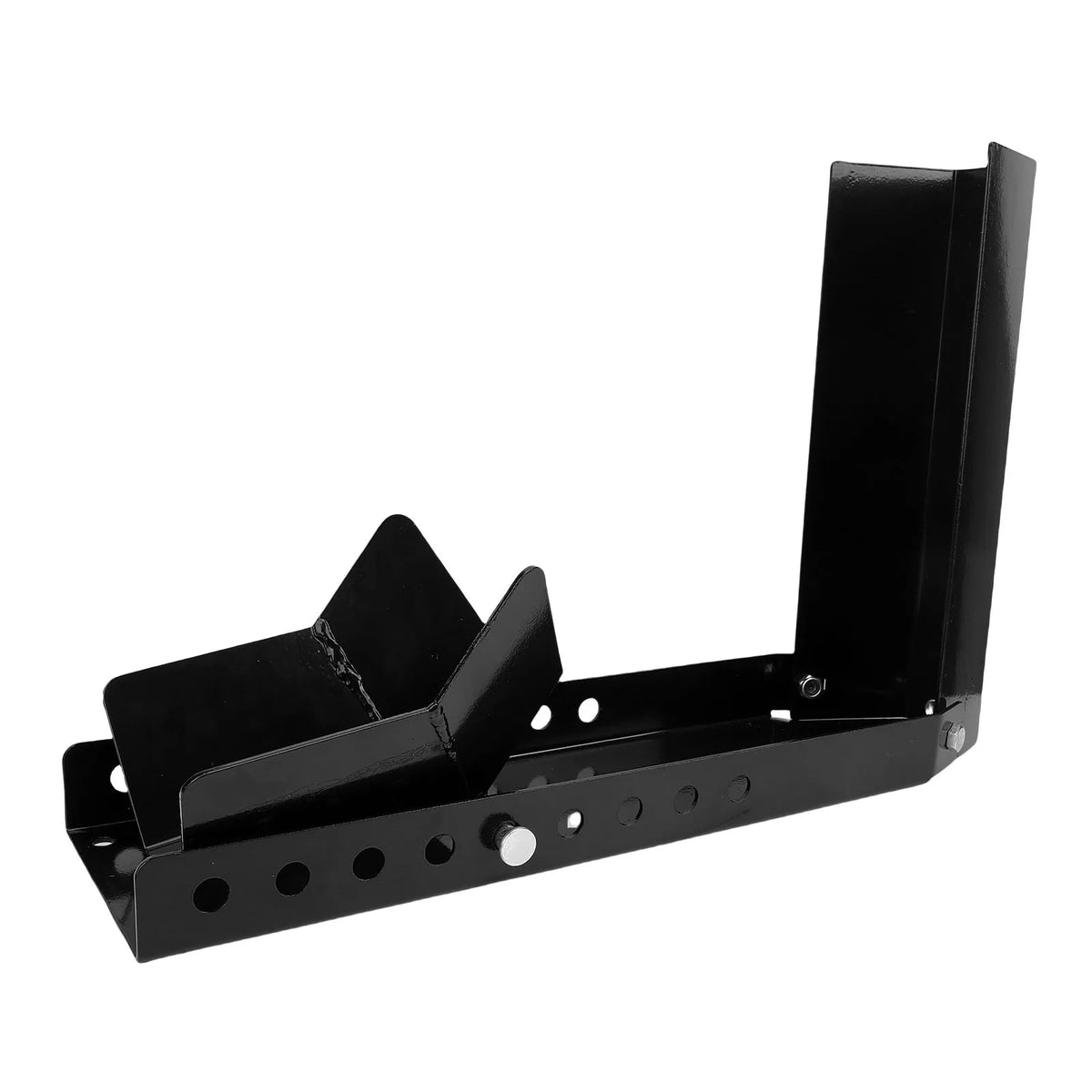 The motorcycle front wheel chock is suitable for cruisers sportbikes and dirt bikes with wheel diameters ranging from 8 to 24 Vue