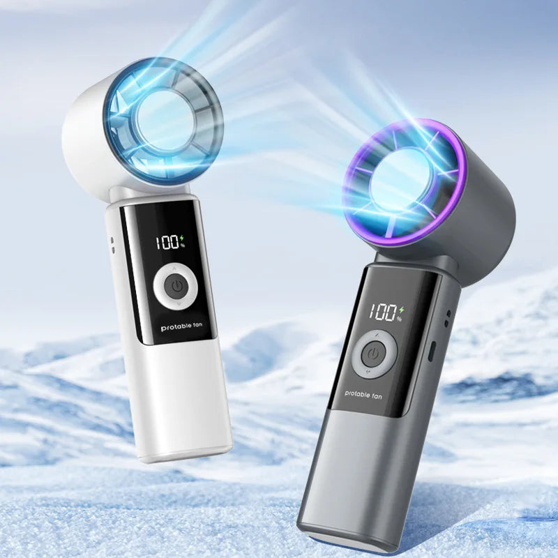 Foldable Handheld Fan USB-C Rechargeable 199-Speed Portable Handheld Portable Fan Vue
