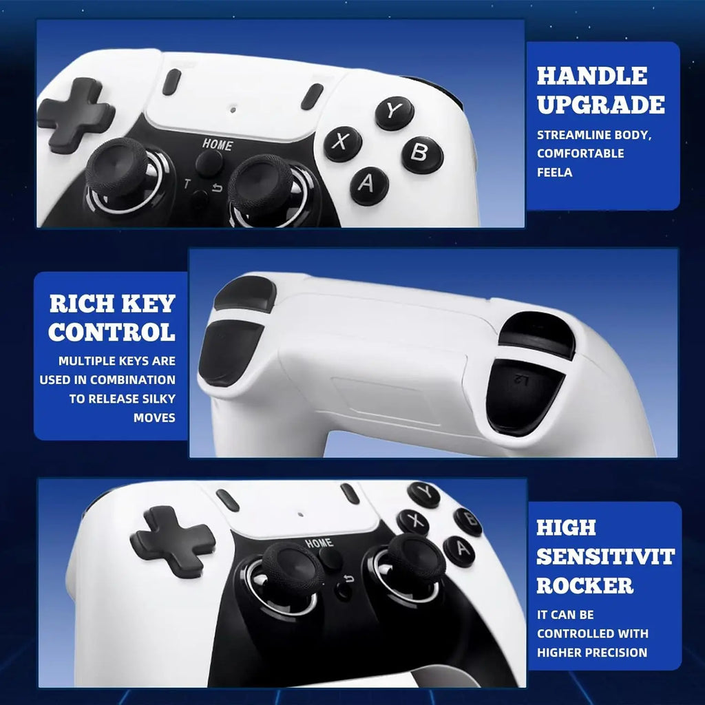 X9 Pro Retro Game Stick 4K,Preloaded Game Console 37000+ Classic Games 45+ Simulators,2.4G Wireless Controllers, Retro TV Games Vue