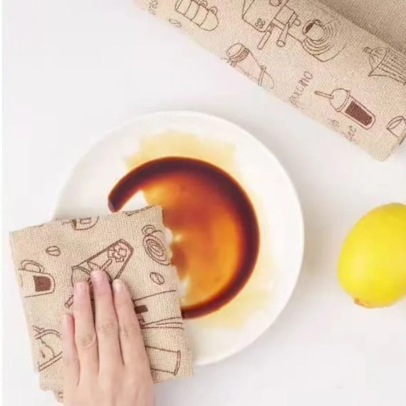 Pull Apart Microfiber Roll Towels Reusable Lint Free for Car Washing Kitchen Cleaning Oil Absorbent Dishcloth Wipes Vue