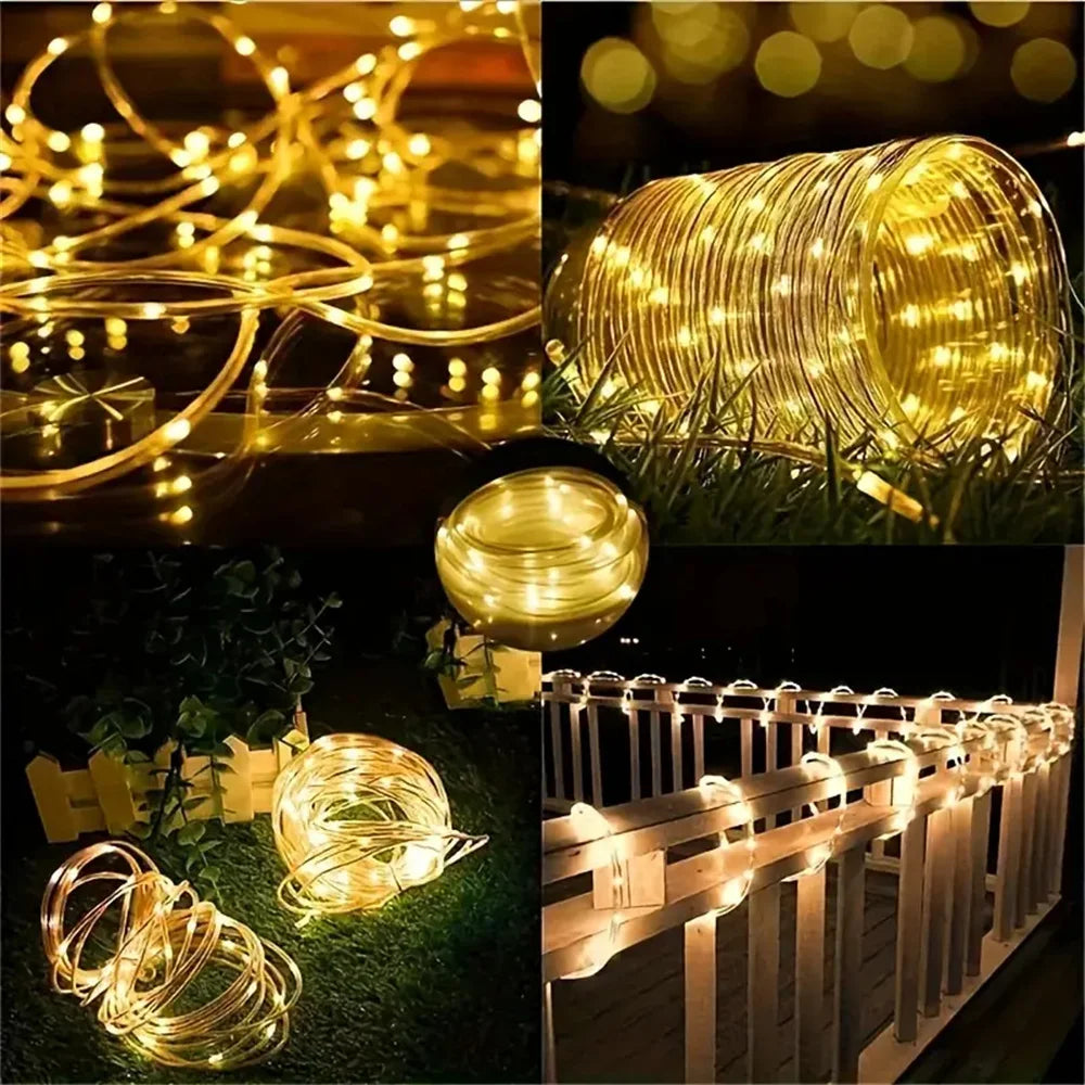 1PC LED 8-mode USB tube light,commercial street light with remote control,used for tree,party,decorative atmosphere lights ﻿ Vue