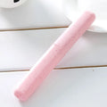 Portable Travel Camping Toothbrush Tube Box Cover Water Filter Anti-Dirty Bathroom Accessories Wheat Straw Storage Box Vue Pink
