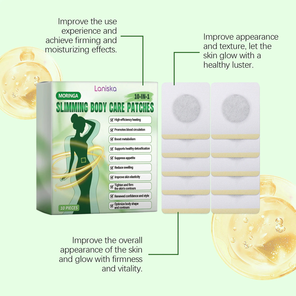 Body Care Patch - Comfortable Lightweight, Skin-Fitting, Daily Body Shaping, Lazy Convenient Wearable Care Patch Vue